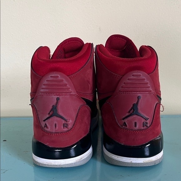 Nike Kids Red and Black High-Top Sneakers - Picture 3 of 4